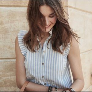 Sezane Caroline Blouse Top, Size 34